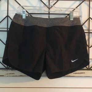 Girls large black Nike running shorts Dri-Fit